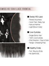 Brooklyn Hair 13x4 HD Lace Frontal – Straight True Swiss HD 100% Remy Human Hair